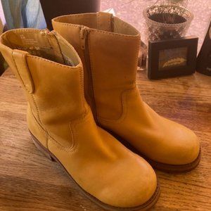 Leather Boots by Steve Madden - Saffron Yellow - Barely worn - $75